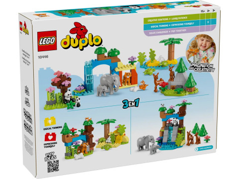 LEGO DUPLO TOWN 10446 Rodziny dzikich zwierząt 3w1 - Galeria zdjęcie 2