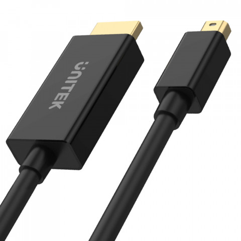UNITEK ADAPTER MINIDP - HDMI, 4K@30HZ, KABEL 2M - Galeria zdjęcie 2