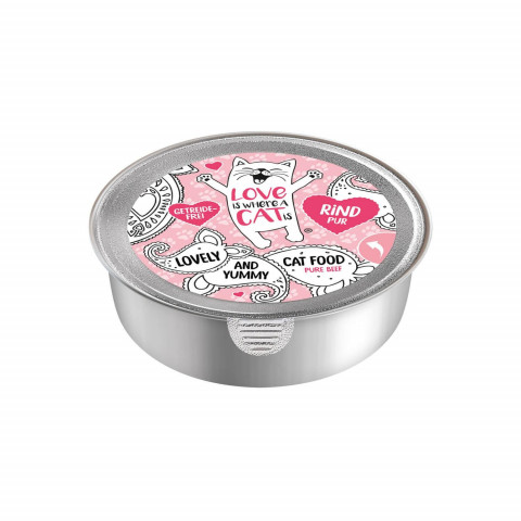 LOVE IS WHERE A CAT IS® Wołowina - mokra karma dla kota - 85g - Galeria zdjęcie 1