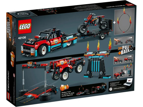 LEGO Technic 42106 - Furgonetka i motocykl kaskaderski - Galeria zdjęcie 2