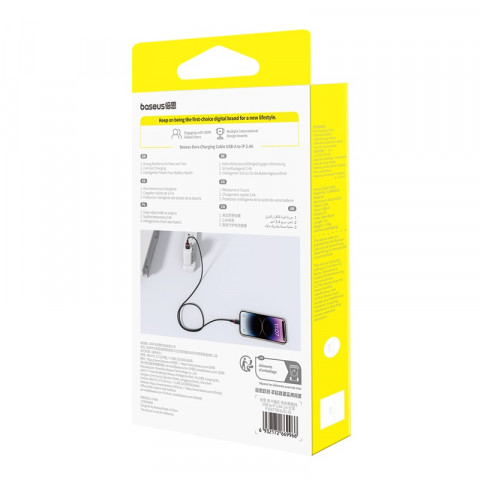 Kabel Baseus Dura 2.4A 1m (czerwono-czarny) - Galeria zdjęcie 9