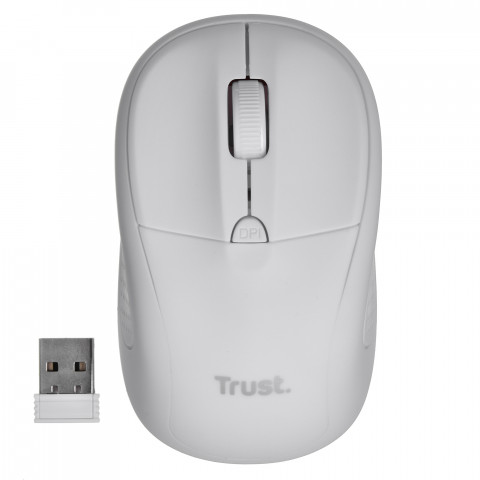 Mysz TRUST Primo Wireless Mouse matt white (24795) - Galeria zdjęcie 1