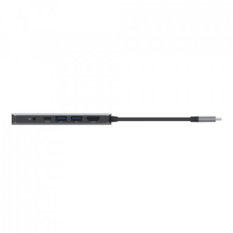 Hub Belkin Connect USB-C 7-in-1 Multiport Adapter 1x4k HDMI/2xUSB-A/1xUSB-C PD3.0/1xRJ45 Gigabit/1xCard reader/1xAudio Grey - Galeria zdjęcie 6