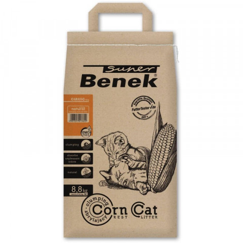 CERTECH Super Benek Corn Cat - żwirek kukurydziany zbrylający 14 l - Galeria zdjęcie 1