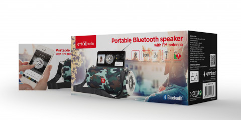 GEMBIRD PRZENOŚNY GŁOŚNIK BLUETOOTH Z RADIEM, MORO - Galeria zdjęcie 6
