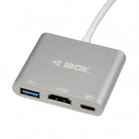 HUB I-BOX USB TYPE-C POWER DELIVERY + HDMI + USB A - Galeria zdjęcie 2