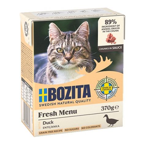 BOZITA Fresh Menu Kaczka w sosie - mokra karma dla kota 6x370g - Galeria zdjęcie 3