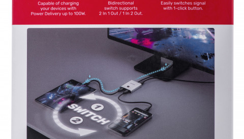 UNITEK PRZEŁĄCZNIK USB-C 4K 144HZ, DWUKIERUNKOWY - Galeria zdjęcie 10