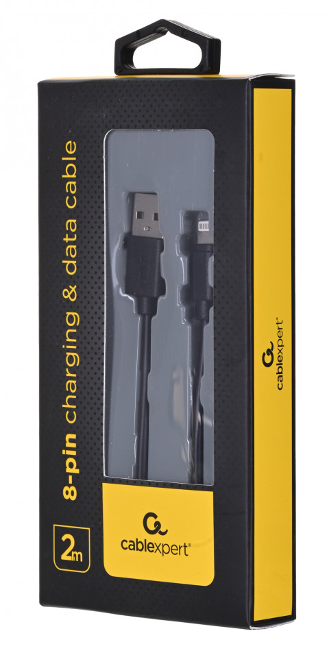 Kabel USB Gembird ( USB 2.0 - Lightning M-M 2m czarny ) - Galeria zdjęcie 4