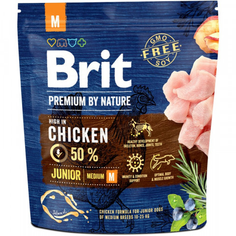 BRIT Premium by Nature Junior - sucha karma dla szczeniąt - 1 kg - Galeria zdjęcie 1