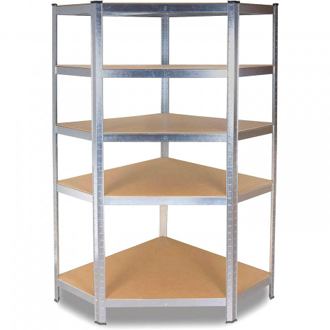 REGAŁ MAGAZYNOWY NAROŻNY METALOWY G9040 40cm - Galeria zdjęcie 1