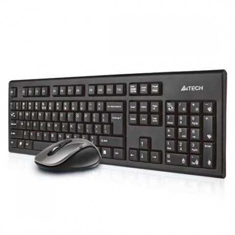 Klawiatura+mysz A4Tech V-TRACK 2.4G 7100N RF nano - Galeria zdjęcie 1