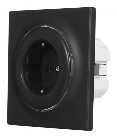 FIBARO Gniazdo Walli Outlet type F FGWOF-011 antracyt - Galeria zdjęcie 2