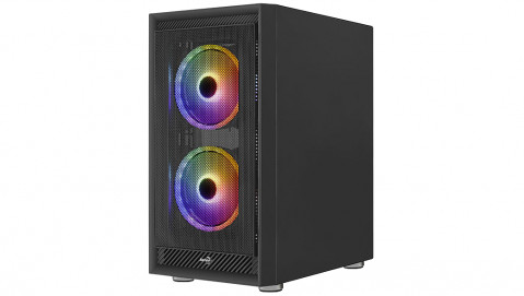 Obudowa AEROCOOL PGS GRAPHITE-G-BK-v2 FRGB czarna - Galeria zdjęcie 9