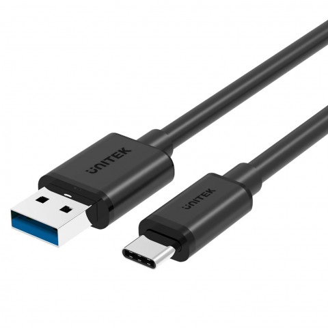 UNITEK KABEL USB TYP-C USB 3.1 - USB A, Y-C474BK+ - Galeria zdjęcie 1