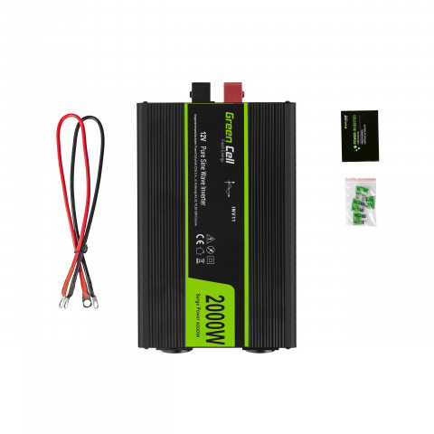 GREEN CELL PRZETWORNICA INV11 12V-230V 2000W/4000W - Galeria zdjęcie 5