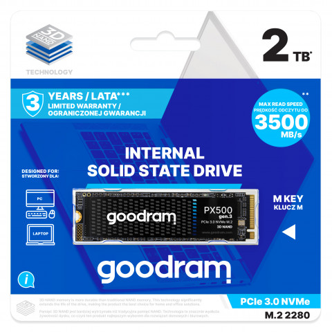 SSD GOODRAM PX500 2 TB NVMe 1.4 gen. 3 3DNAND - Galeria zdjęcie 4