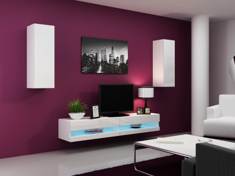 Zestaw meblowy VIGO NEW 10 biały/biały połysk - Galeria zdjęcie 1