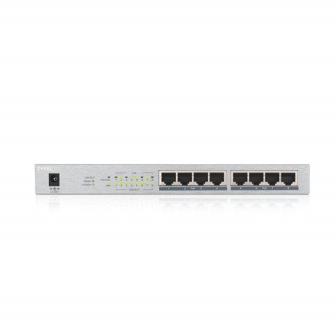 Switch Zyxel GS1008-HP 8p PoE (PoE+: 8) 60W Unmanaged Gigabit - Galeria zdjęcie 3