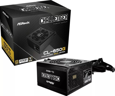 Zasilacz ASRock CHALLENGER 650W 80 Plus Gold (90-UXC065-GNEAAA) - Galeria zdjęcie 1