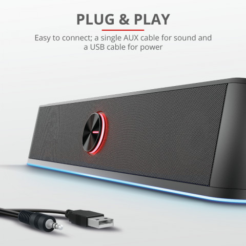 Głośnik TRUST GXT619 THORNE RGB LED SOUNDBAR - Galeria zdjęcie 5