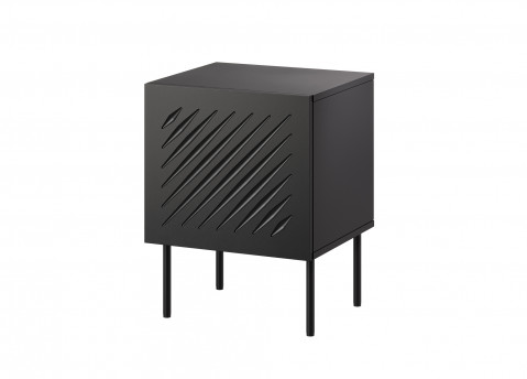 Szafka nocna 2szt SIENA 44,5x40x59 czarny mat - Galeria zdjęcie 1