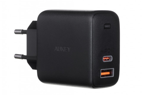AUEKY PA-B3 BLACK ŁADOWARKA SIECIOWA 65W 2XUSB-C - Galeria zdjęcie 1