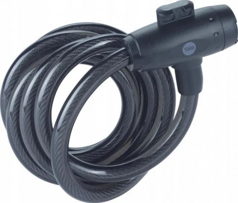 Linka rowerowa stalowa na klucz 12x2000mm Yale Essential Security Keyed Cable Lock 12mm - Galeria zdjęcie 1