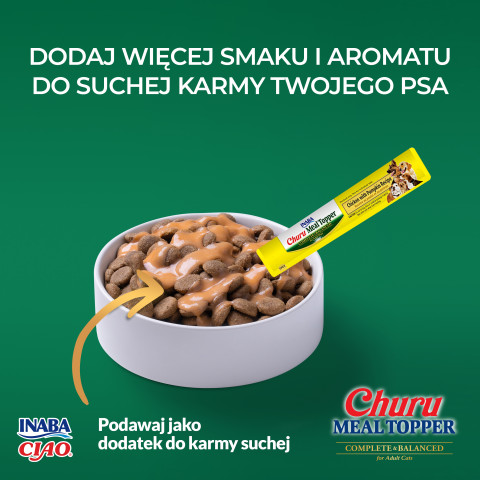 INABA Meal Topper Chicken with pumpkin - przysmak dla psa - 4x14g - Galeria zdjęcie 2