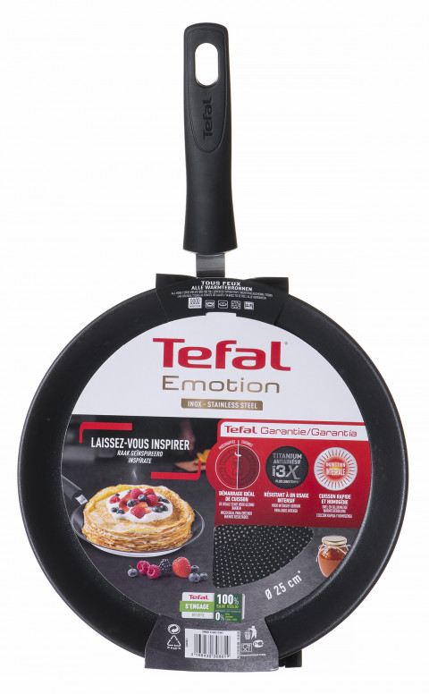 Patelnia naleśnikowa TEFAL Emotion 25 cm E30038 - Galeria zdjęcie 2