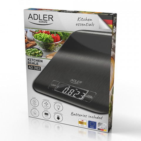 Waga kuchenna ADLER AD 3183b czarna - Galeria zdjęcie 7