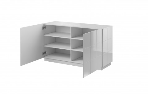 Komoda 2D REJA biały połysk/ biały połysk - Galeria zdjęcie 4