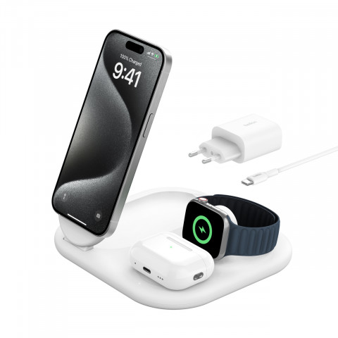 BELKIN WIRELESS CHARGER MAGSAFE 3IN1 QI 2.0 IPHONE - Galeria zdjęcie 1