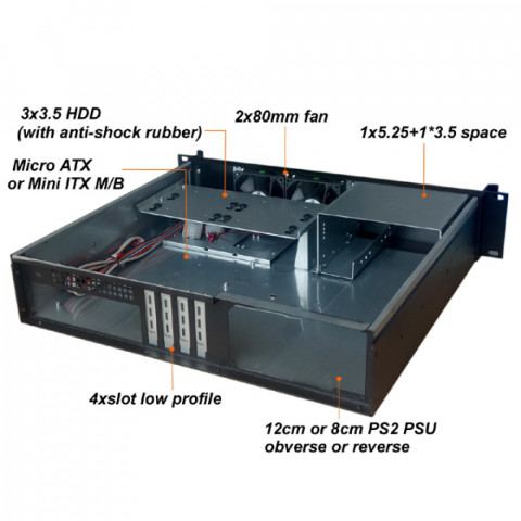TECHLY OBUDOWA SERWEROWA KOMPAKTOWA OBUDOWA PC ATX - Galeria zdjęcie 4