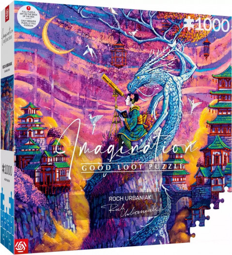 Puzzle Good Loot Imagination Puzzle: Roch Urbaniak Sakura i Ryu 1000 elementów - Galeria zdjęcie 3