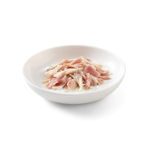 SCHESIR dla kotów Single Dish Tuńczyk z Kurczakiem i Szynką 50g - Galeria zdjęcie 2