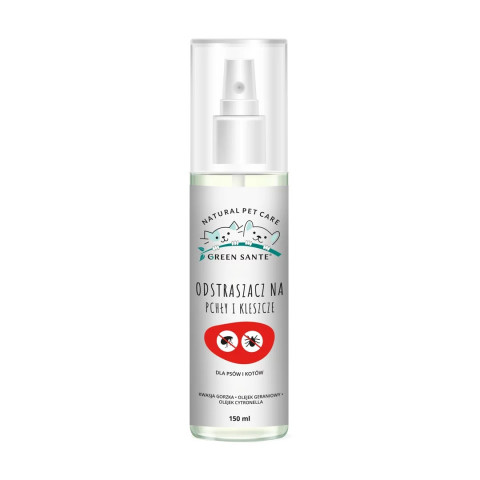 JM SANTE Green Sante - naturalny odstraszacz na pchły i kleszcze dla psa i kota - 150ml - Galeria zdjęcie 1