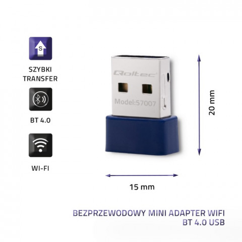 QOLTEC ADAPTER WI-FI BEZPRZEWODOWY - Galeria zdjęcie 4