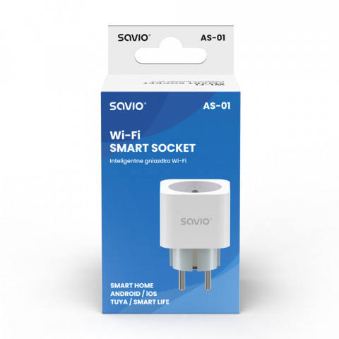 SAVIO INTELIGENTNE GNIAZDKO WI-FI, 16A, AS-01 - Galeria zdjęcie 4