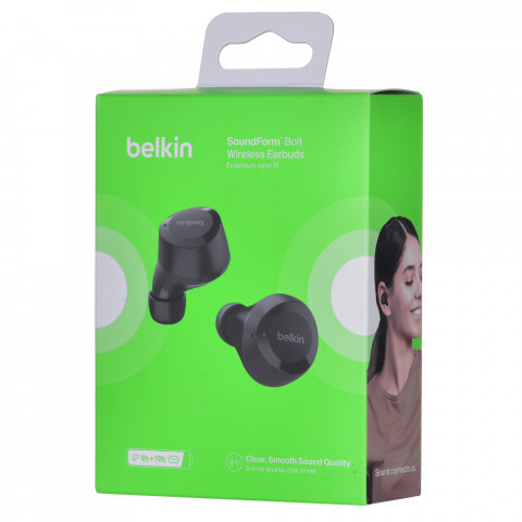Słuchawki bezprzewodowe douszne Belkin SoundForm Bolt True Wireless Earbuds BT5.2 IPX4 Black - Galeria zdjęcie 12