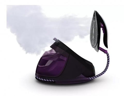 Żelazko z generatorem pary Philips GC9650/80 Perfect Care Elite(2400W /czarno-purpurowy z elementami białymi) - Galeria zdjęcie 3