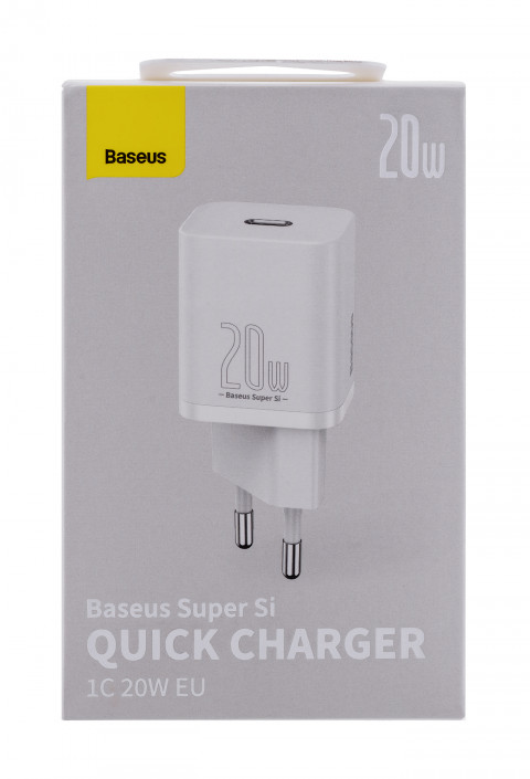 BASEUS ŁADOWARKA SIECIOWA SUPER SI 20W (BIAŁA) - Galeria zdjęcie 2