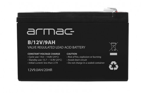 AKUMULATOR DO UPS 12V/9AH UNIWERS. ARMAC B/12V/9AH - Galeria zdjęcie 1