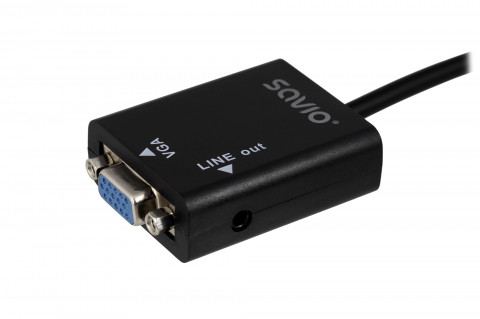 Adapter Video Savio CL-23 HDMI - VGA M-F - Galeria zdjęcie 7