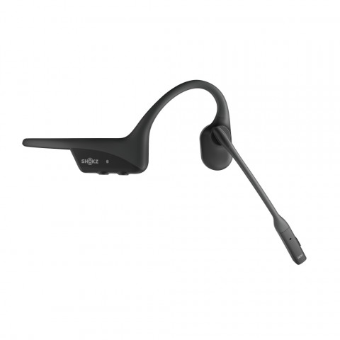 Słuchawki bezprzewodowe kostne Shokz OpenComm2 USB-C + adapter USB-A czarne - Galeria zdjęcie 4