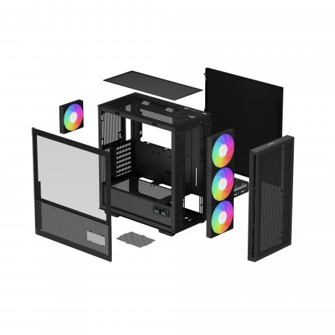 Obudowa DeepCool CH560 ARGB Digital Black (R-CH560-BKAPE4D-G-1) - Galeria zdjęcie 13