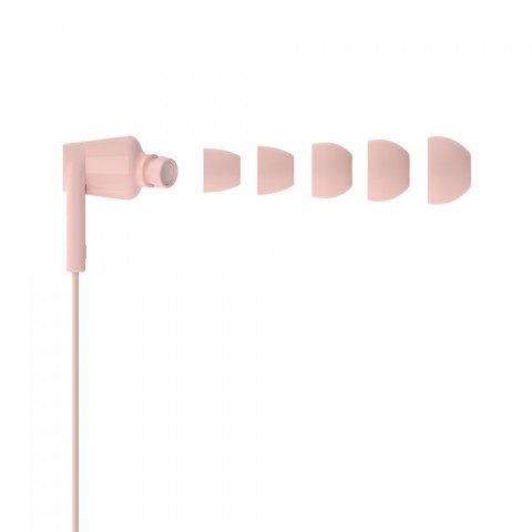 BELKIN SŁUCHAWKI PRZEWODOWE DOUSZNE USB-C, RÓŻOWE - Galeria zdjęcie 3
