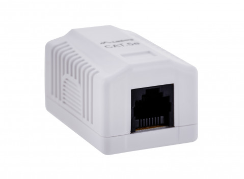 Lanberg gniazdo natynkowe kat. 5e 1x rj45 biale ou5-0001-w - Galeria zdjęcie 5