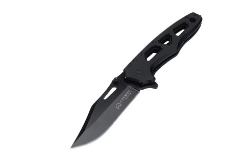 Nóż taktyczny AZYMUT Tactical Black rozkładany - Galeria zdjęcie 1