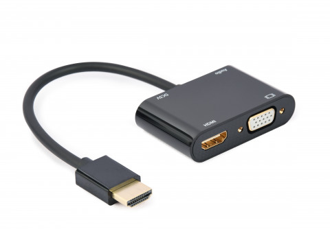GEMBIRD ADAPTER HDMI - HDMI + VGA + AUDIO I ZASILA - Galeria zdjęcie 2